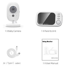 Caméra De Surveillance Vidéo 3.5 Pouces Avec Vision Nocturne 2.4G Mother Kid 2 W