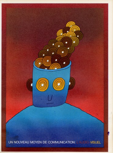 Affiche folon nouveau moyen - un,