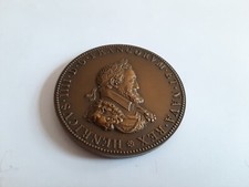 Médaille Henry IIII  Uniface Dédoubler Épreuve  Très Rare......