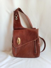 Sac En Bandoulière Vintage En Cuir Katana Couleur Marron