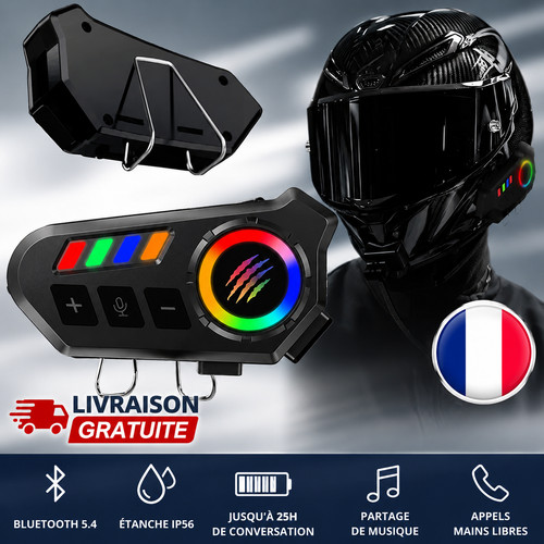 Casque moto bluetooth - casque, 5.4