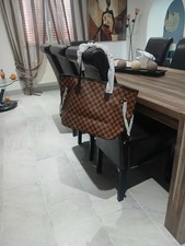 sac cabas femme damier marron