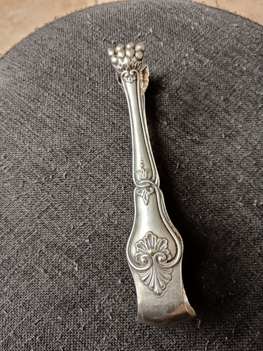 Pince sucre métal argenté - pince,