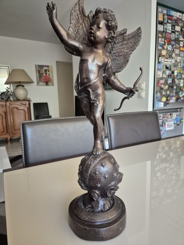 Statue cupidon bronze - cupidon,