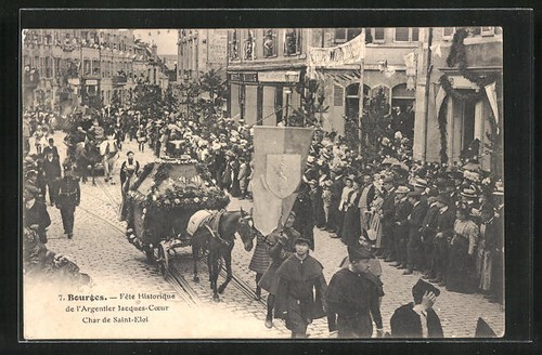 Cpa bourges fête - fête, historique