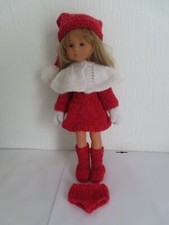 DERNIER vetement mere noel pour poupée les cheries 33 cm-6 pieces-(robe,capeline