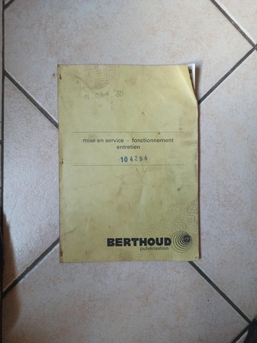 Livret utilisation berthoud - livret,