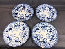 Lot de 4 anciennes assiettes de Creil et Montereau modèle FLORA 18ème