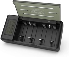 Chargeur de Piles Universel 4 Compartiments POWEROWL Multi-Fonction Chargeur Rap