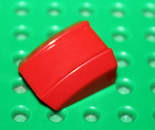 Lego red slope brick curved - slope,