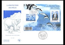 FDC GF JF - Bloc la protection des pôles - oblit Mâcon 28/3/09