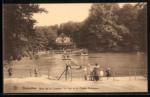 Cpa bruxelles bois - cpa, de