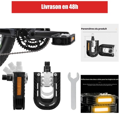 Pédales vélo pliables en - de,