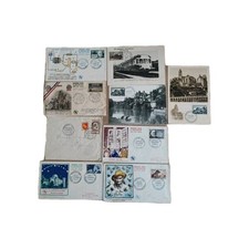 Lot De 9 Fdc Carte Et