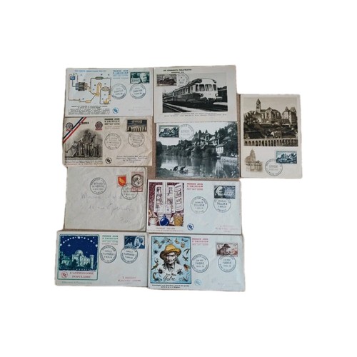 Lot fdc carte et - lot, 9