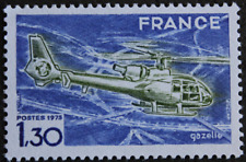 Timbre - FRANCE - Hélicoptère Gazelle - 1975 - Neuf ** - YT1805