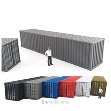 HO Conteneur 40 Pieds 1/87 Modélisme H0 Container Maritime Décor Train Diorama
