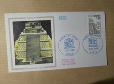 enveloppe premier jour 1986 unesco temple de tikal