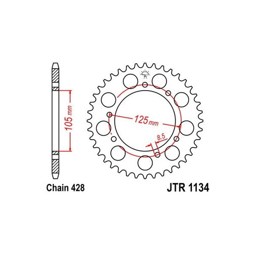 Couronne acier 428 - p, z