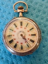 Montre ancienne en argent massif et or, de 1910 environ. révisée,  N° 29