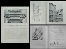 CONSTRUCTION MODERNE 1928 PARIS HOTEL PIERRE 1er SERBIE, FIESOLE GIOVANNI VEDRES