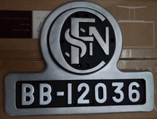 plaque locomotive frontale SNCF