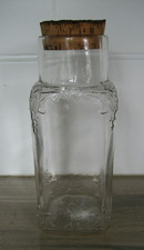 Ancien bocal pot à bonbons verre  confiserie épicerie