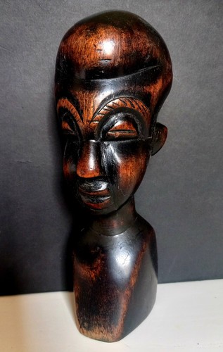 Buste ancien homme africain - buste, africain-