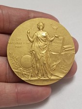 Médaille Argent Massif 1908 Cours d'Adultes Lorient Morbihan 62,1 g - 50 mm