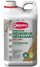 Nettoyant dégrisant détachant dégriseur bois extérieurs 2.5L NET TROL OWATROL
