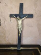 Ancien Christ Crucfix en bois