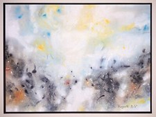 Gouache abstraite sur - gouache, papier