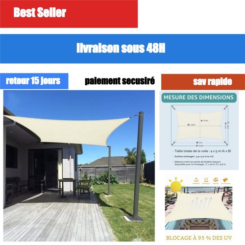 Voile ombrage - voile, d’ombrage
