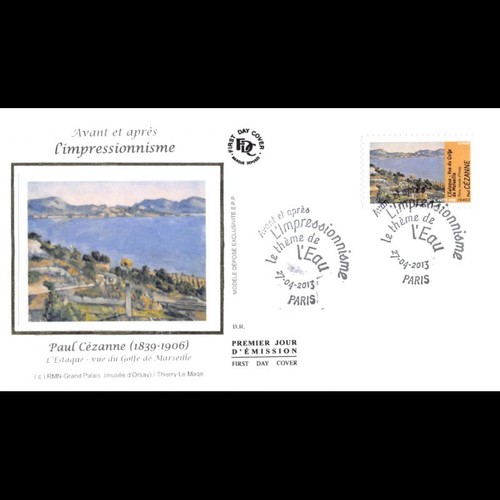 Fdc soie impressionnisme - soie,
