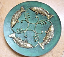 Coupelle vide poche bronze signée Max le Verrier répertorié Art Déco poissons