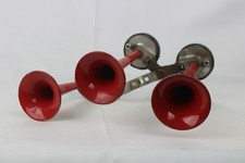 Trompettes Images Monochromes Klaxon Trio Musical Fabriqué en Italie Auto Outil