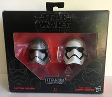 Hasbro Star Wars série Titanium Lot de 2 casques Captain Phasma & Stormtrooper