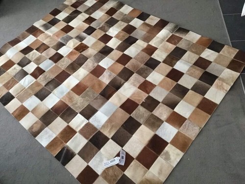 Tapis cuir vache véritable - tapis,