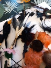 Anciennes plumes chapeau - anciennes,