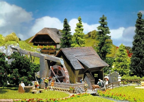 Maquette moulin eau - maquette,, avec