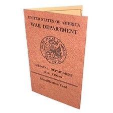 Carte Identité MEDIC US Army WW2 WWII GI Reconstitution Copie Repro