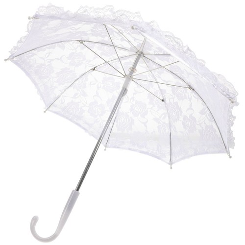 Parapluie dentelle blanche - en,