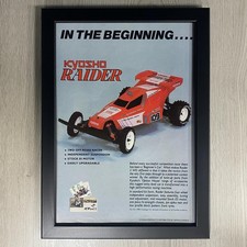 Affiche De Voiture Télécommandée Vintage Kyosho Raider Encadrée 1988.