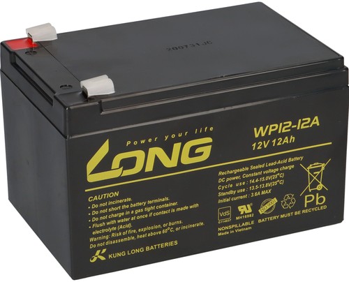 Long agm batterie 12v - 12v, 12ah