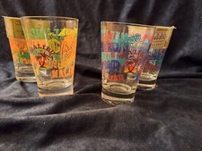 6 VERRES A MALIBU COLLECTOR 3 BLEU ET 3 ORANGE  NEUFS EMBALLAGE INDIVIDUEL !!!!!