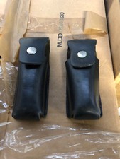 3 étuis porte-chargeurs en cuir noir PA MASG1 pochettes militaires Gendarmerie