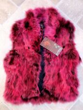Gilet en fourrure de renard fuchsia K-Yen en taille M