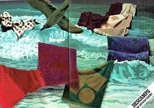 Publicité Advertising 078  1974   les draps Descamps  style Primrose bordier (2p