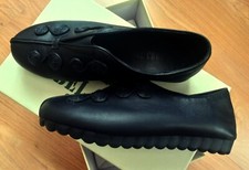 CHAUSSURES BALLERINES NEUVES "BEL CHOU'S" 36 CUIR NOIR TRES SOUPLE  & "MACARONS"