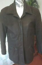 Veste 3/4 parka femme Cuir